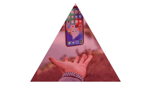 basic phone in the air red tint basic phone in the air red tint