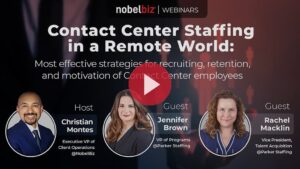 Contact center staffing in a remote world webinar