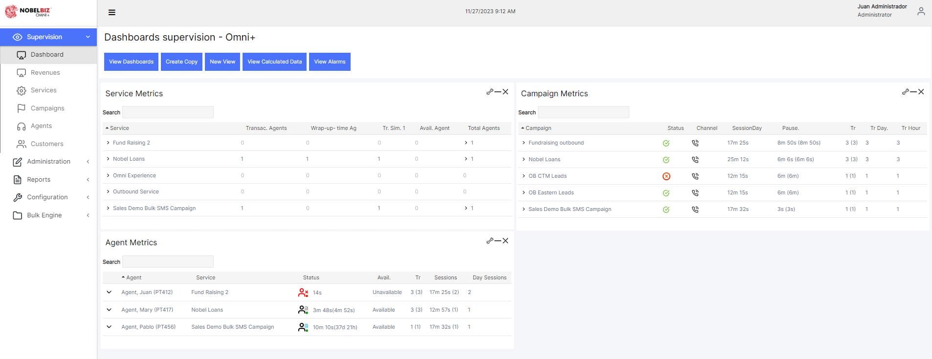 NobelBiz Call Log Analytics