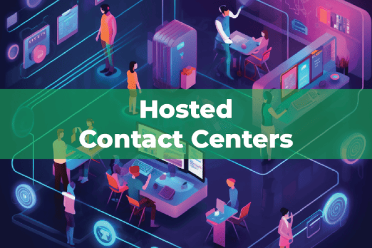 Hosted Contact Center illustration digital art